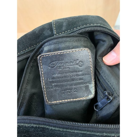 Fossil Suede Bohemian Large Studded Crossbody Bag - Picture 4 of 11